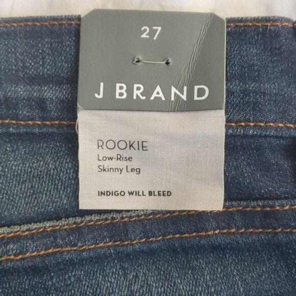 J Brand Phoebe Rookie Low Rise Dark Wash Jeans Size 27 NWOT - Picture 4 of 8